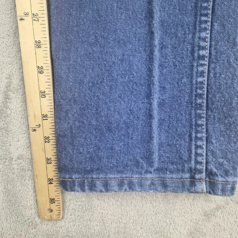 Vintage Wrangler Jeans Mens 32x34 Blue Denim 100% Cotton Western Cowboy Made USA